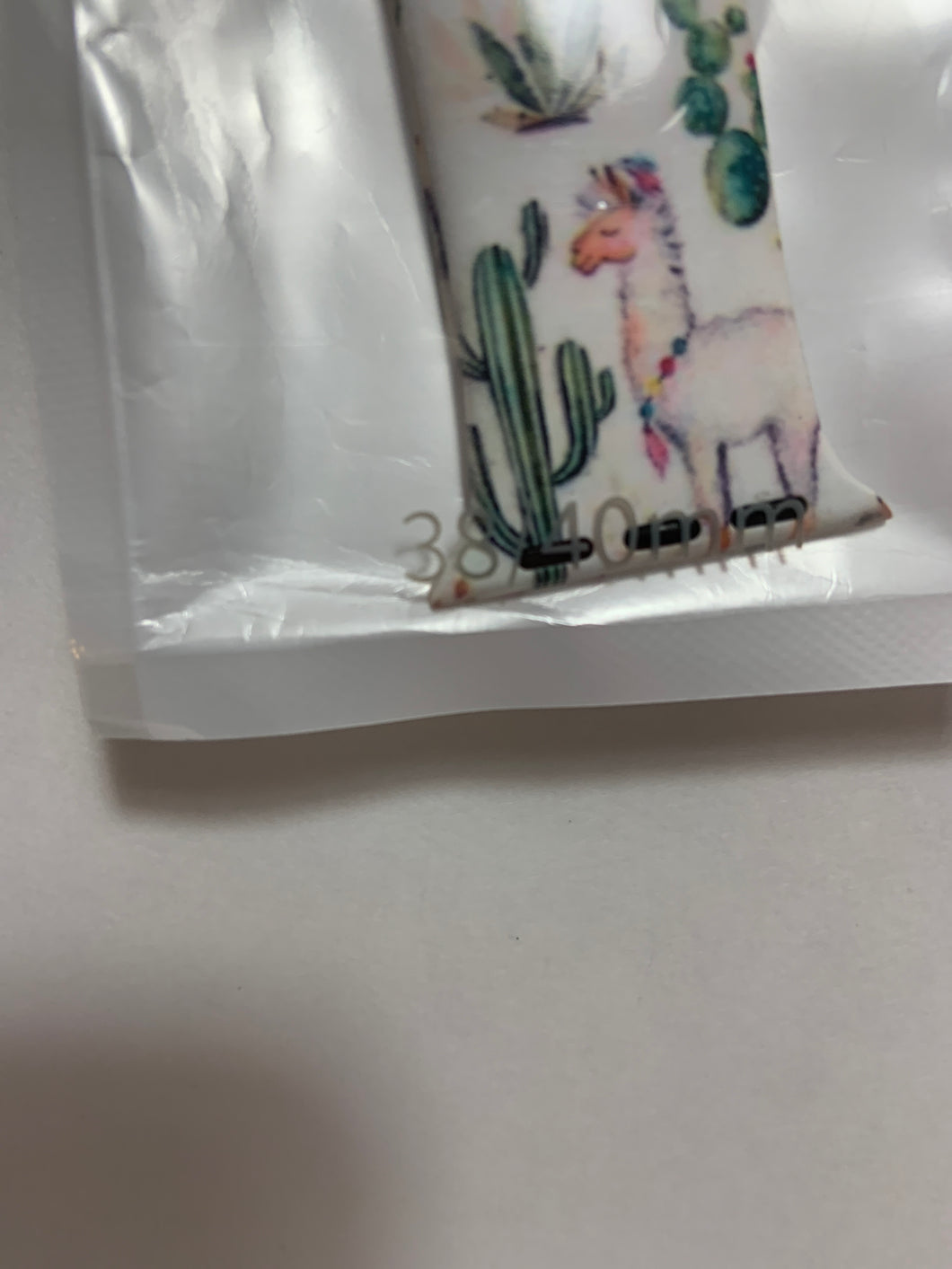 Cactus and llama Apple Watch band 38