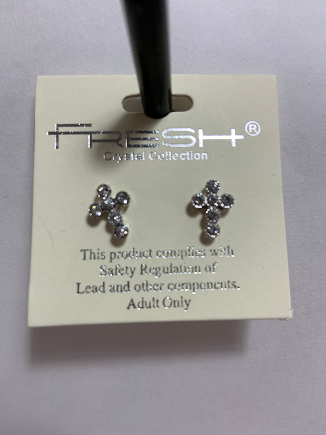 Small stud cross earrings