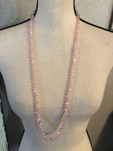 Shorty pink necklace