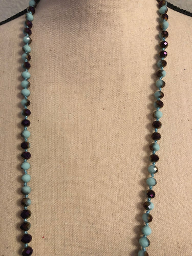 Tiffany/ purple shorty necklace