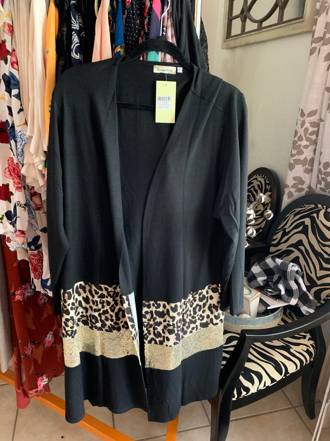 Color block kimono 2x/3x