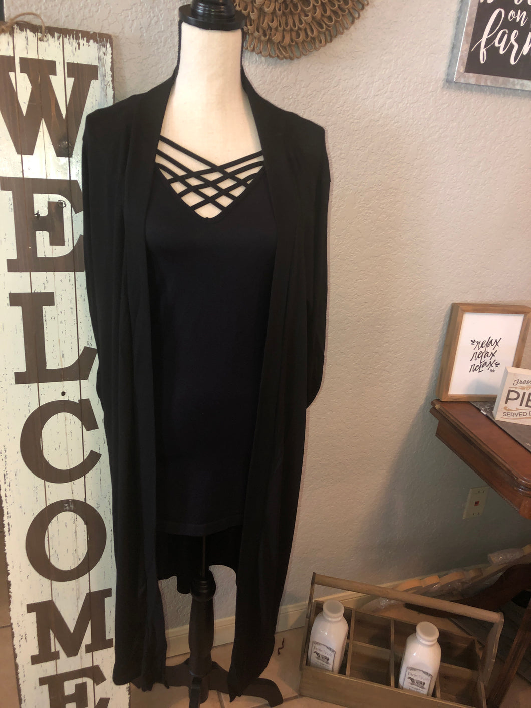 Sweater medium hidden pockets black