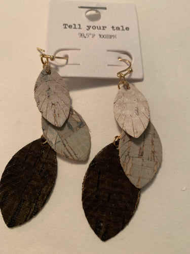 Earrings black/white/gray