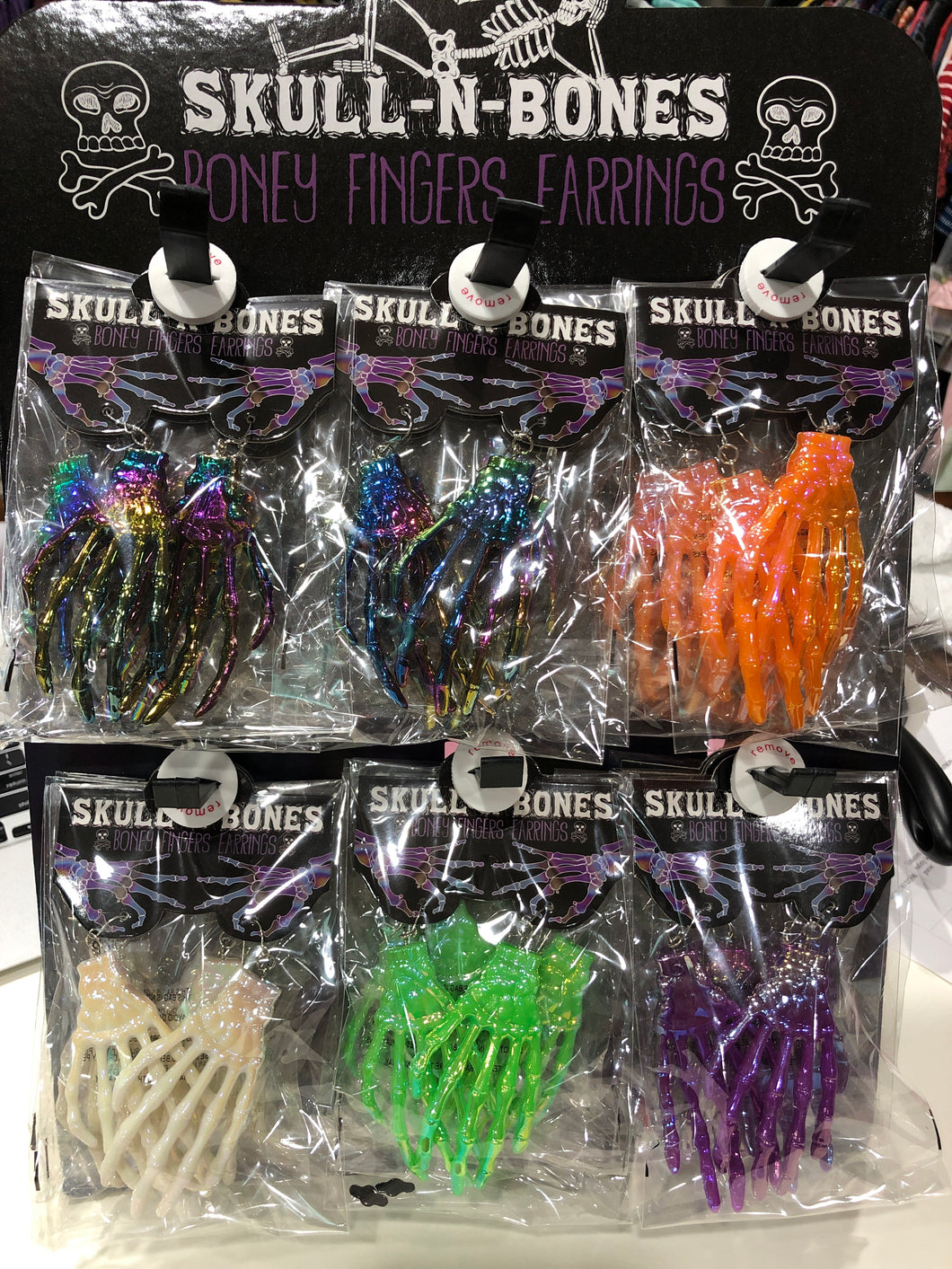 Boney  finger earrings