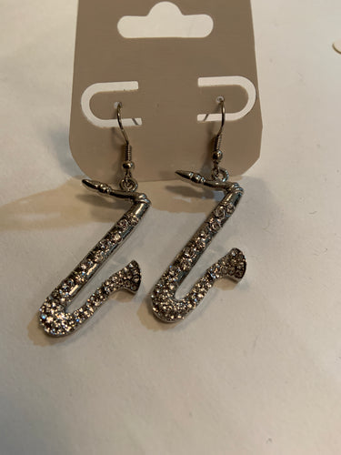 Saxophone earrings