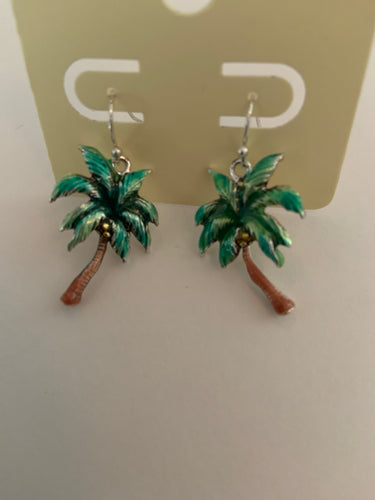Earrings palm tree