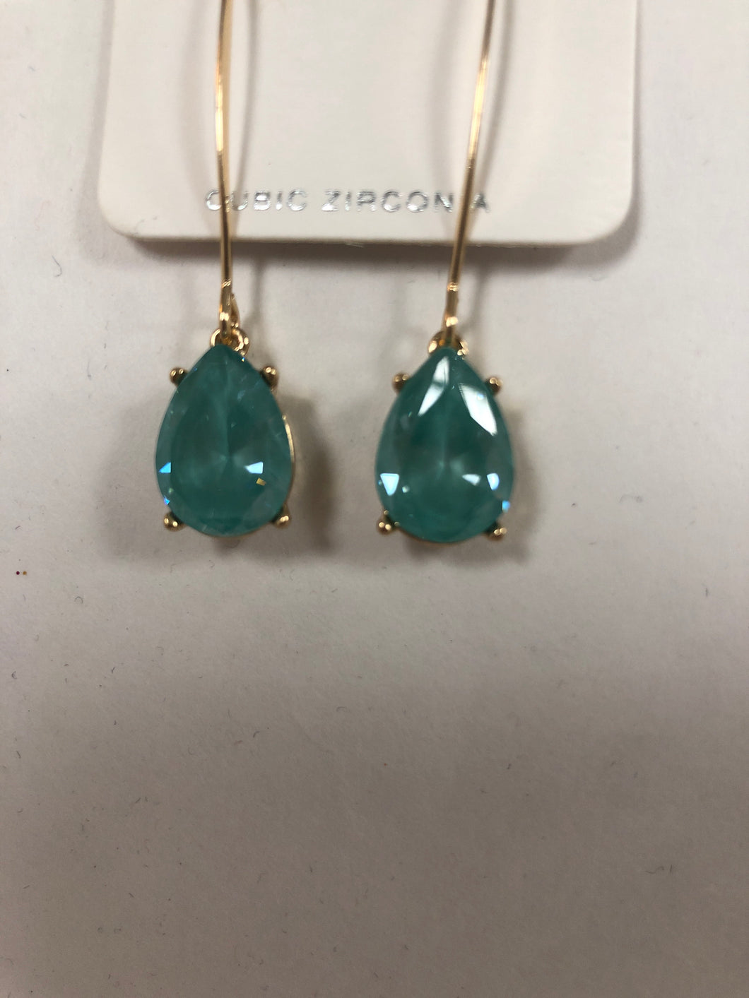 Turquoise threaded earrings