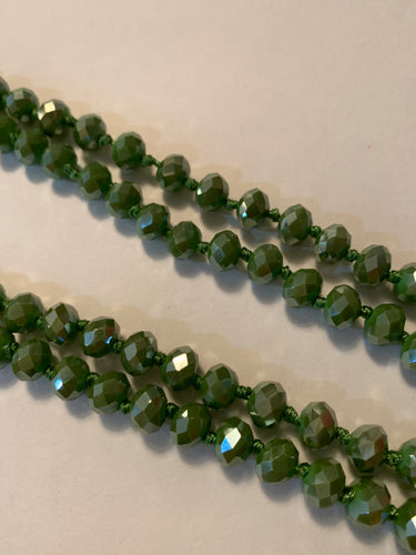 Beads sage green