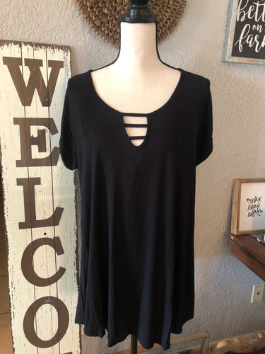 Top black with key hole