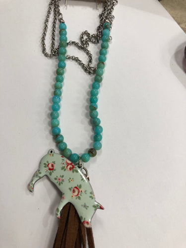 Pig tassel necklace set