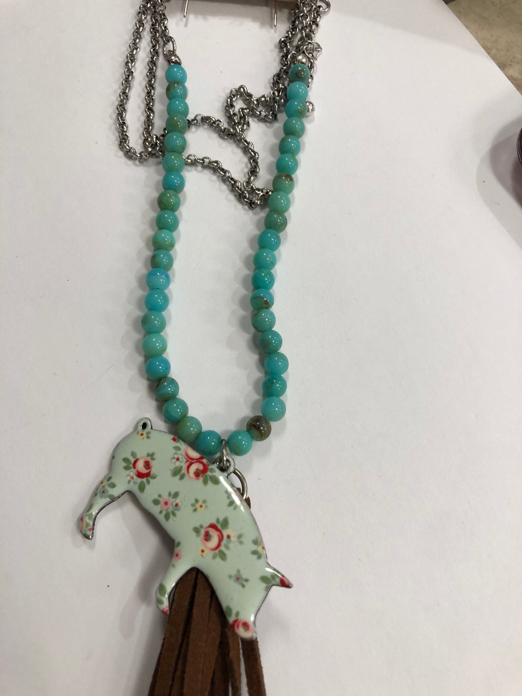 Pig tassel necklace set