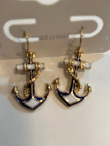 Anchor earrings 601