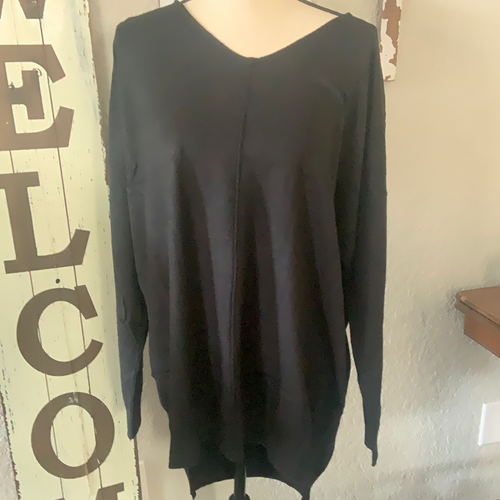 223 VISCOSE POLYESTER NYLON FASHION TOP TA1002P BLACK