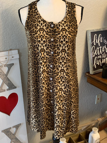 Animal print dress or vest very stretchy