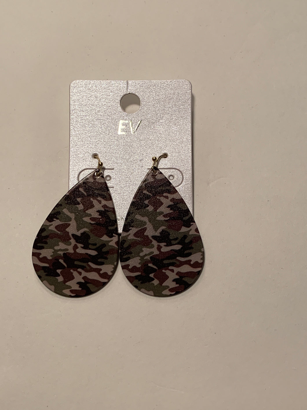 Earrings Camo teardrop