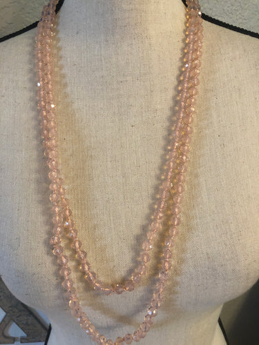 Lucent peach beads