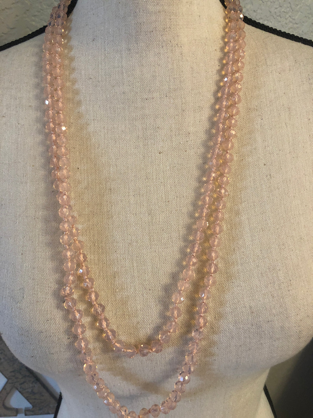 Lucent peach beads