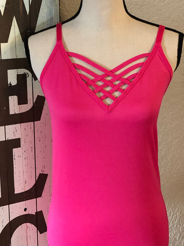 Hot pink tanklette
