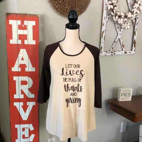 Thanks and giving top