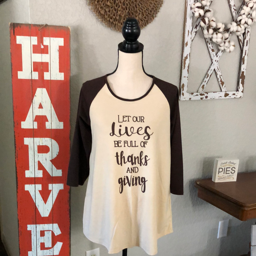 Thanks and giving top