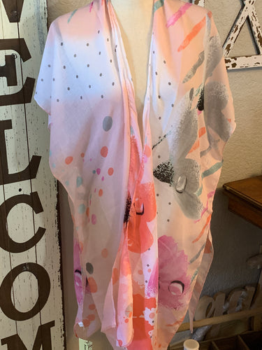 Pink polka kimono