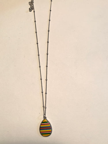 Necklace serape yellow