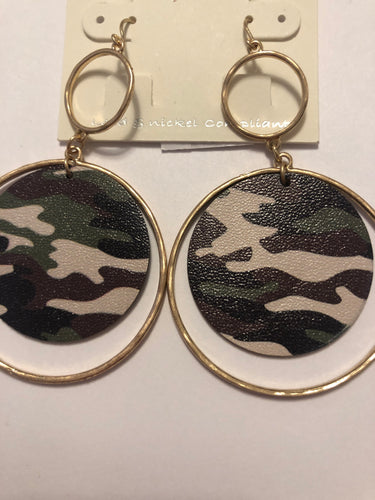 Camo earrings 235