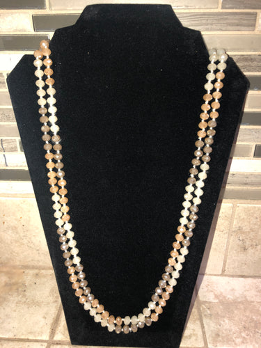 Beads multi cream/tan/brown