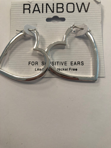 Heart earring hoops