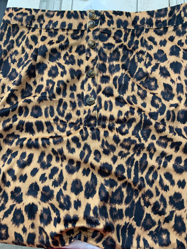 Alley cat Cheetah skirt button up
