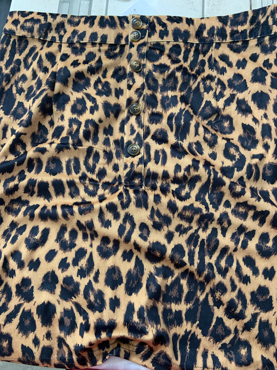 Alley cat Cheetah skirt button up