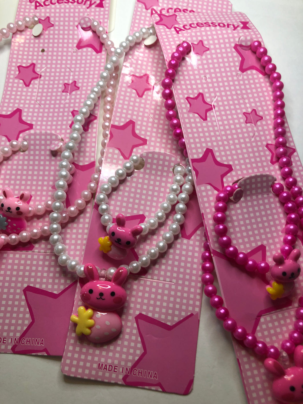 Children bunny necklace/bracelet set