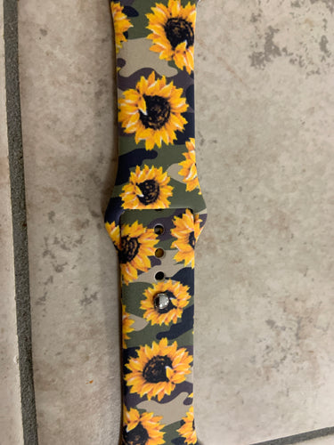 Camel and sunflower Apple Watch band