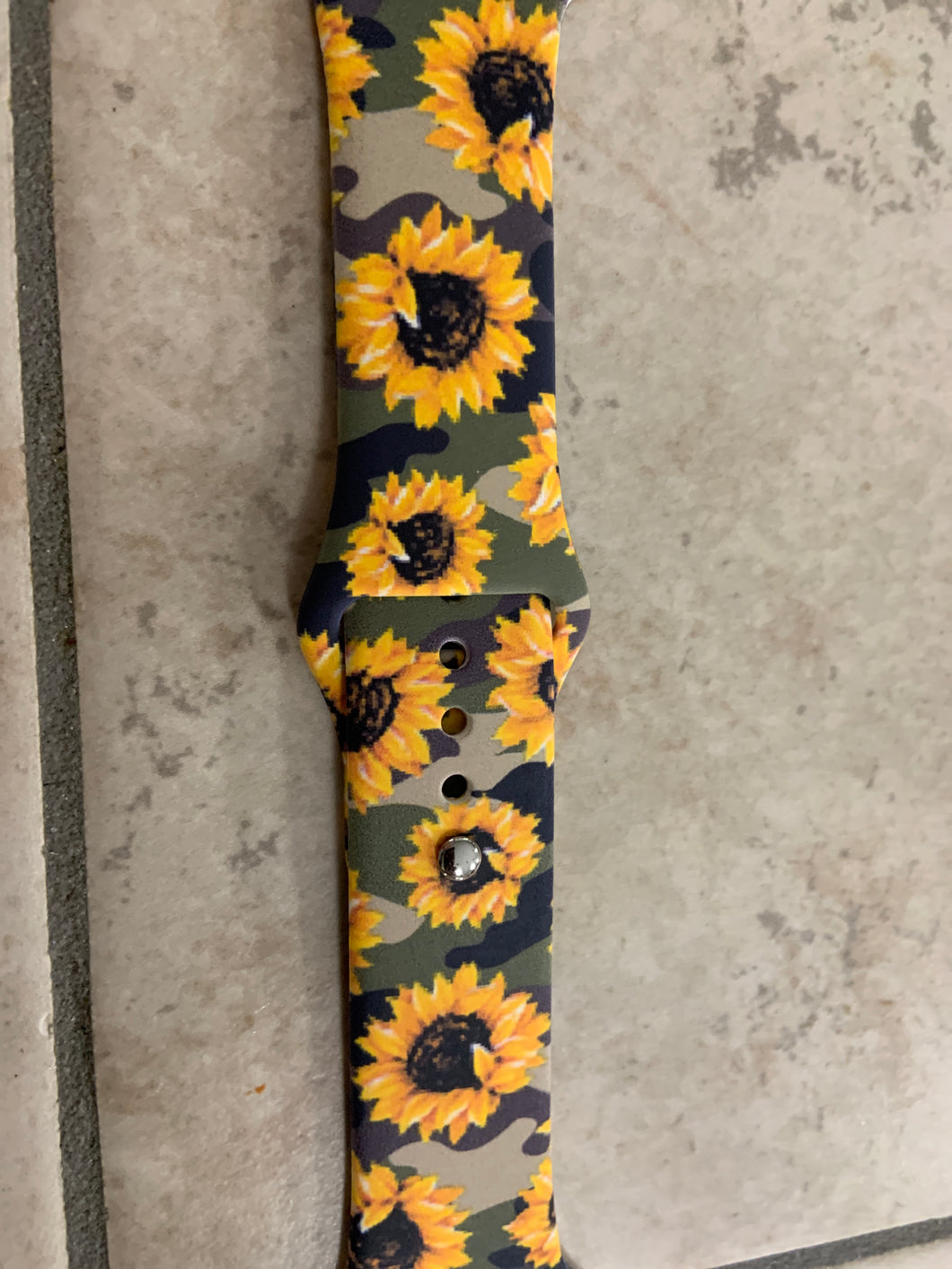 Camel and sunflower Apple Watch band