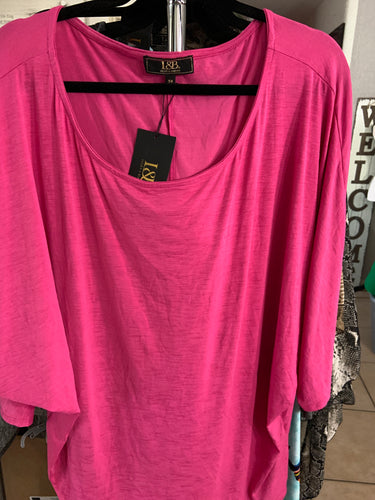 Pink Lucky and blessed top