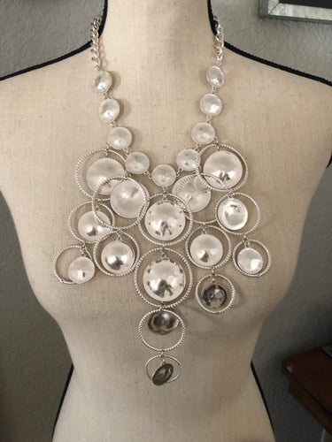 Necklace earrings set oh my silver