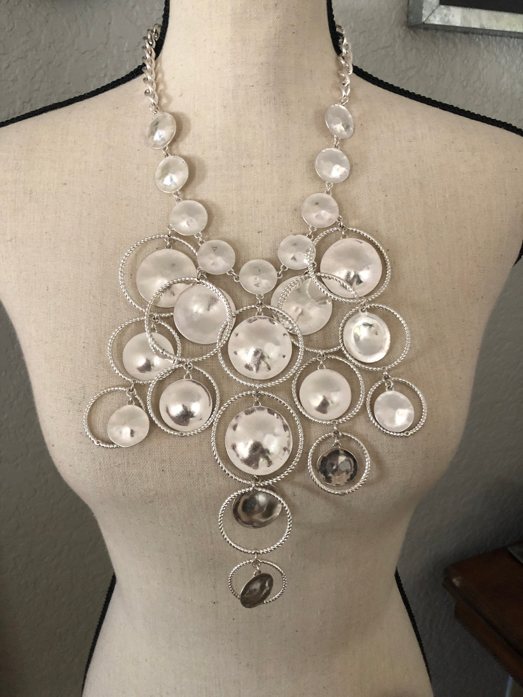 Necklace earrings set oh my silver