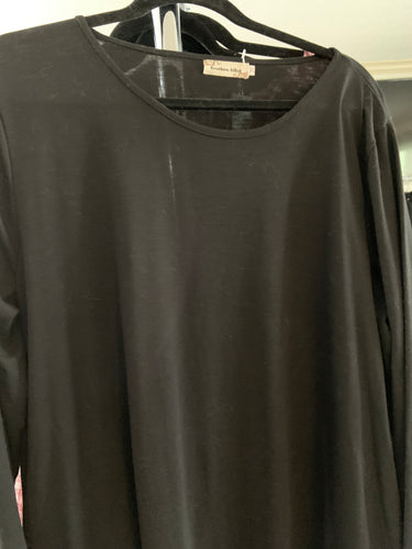 Black long sleeve top