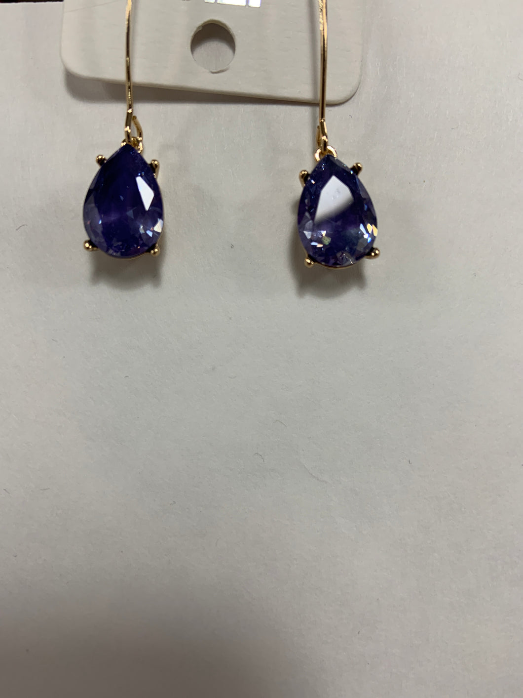 Navy translucent long earrings
