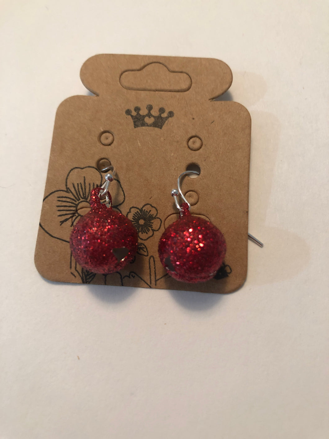 Earrings red bells
