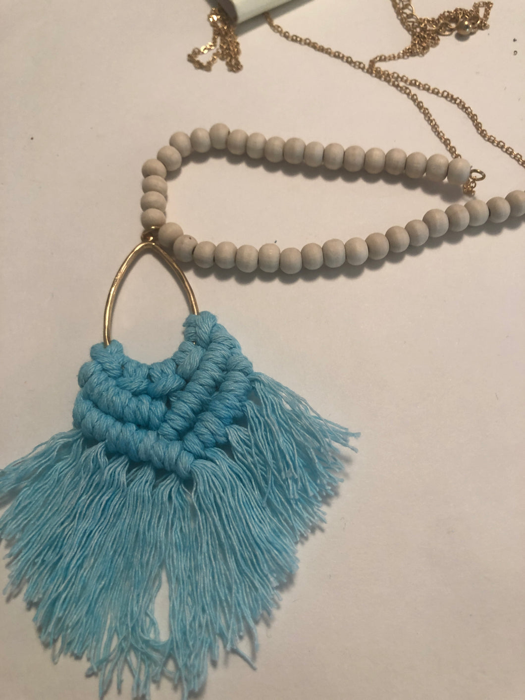 Necklace sky blue