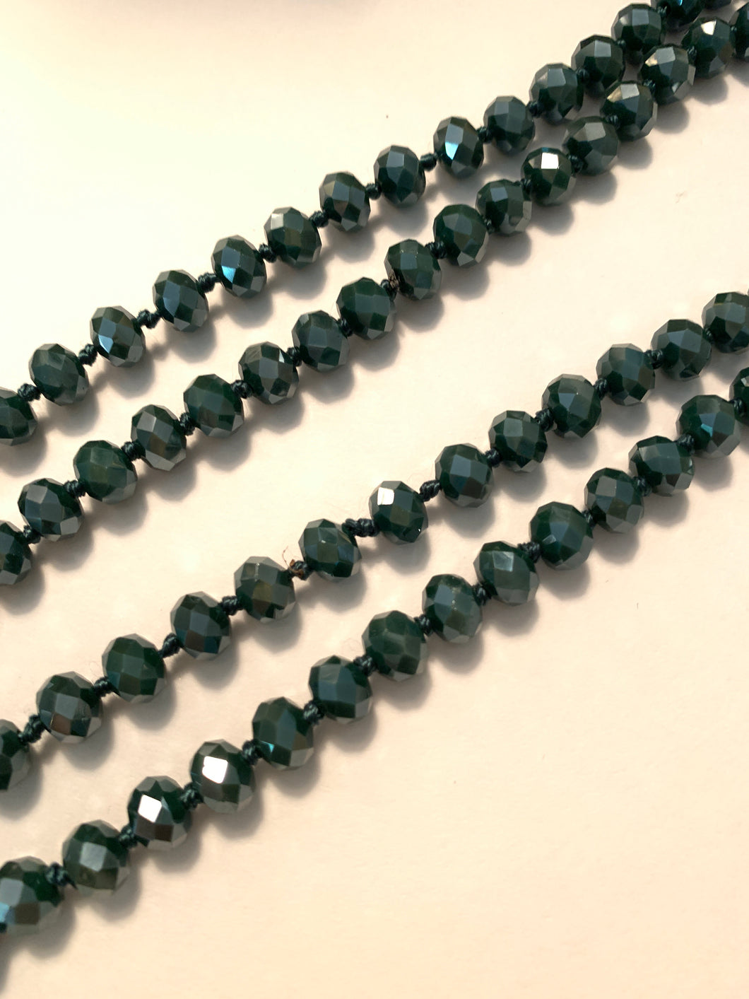 Beads emerald green
