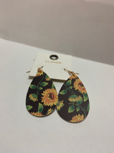Sunflower teardrop earrings 45