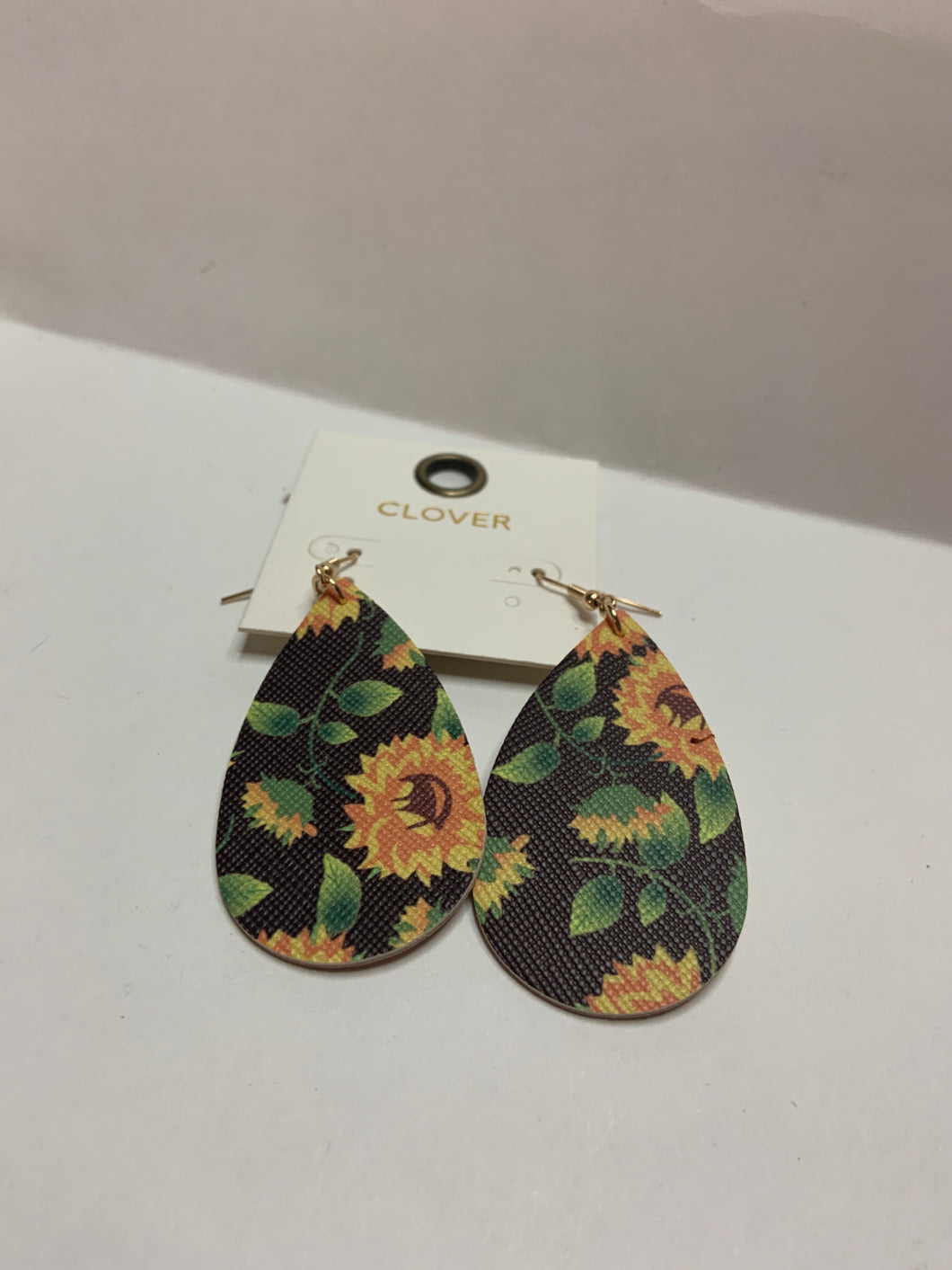 Sunflower teardrop earrings 45