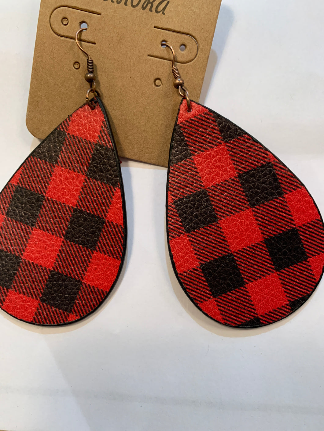 Buffalo plaid earrings 167