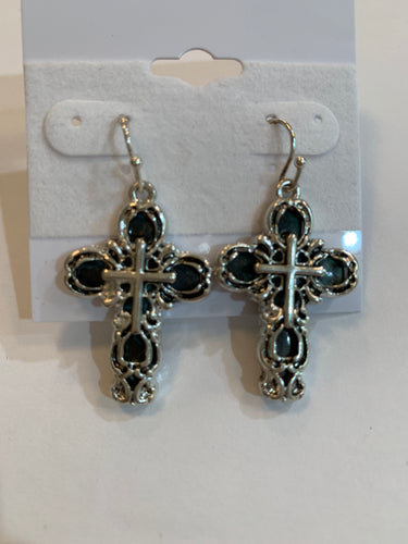 Earrings cross 457