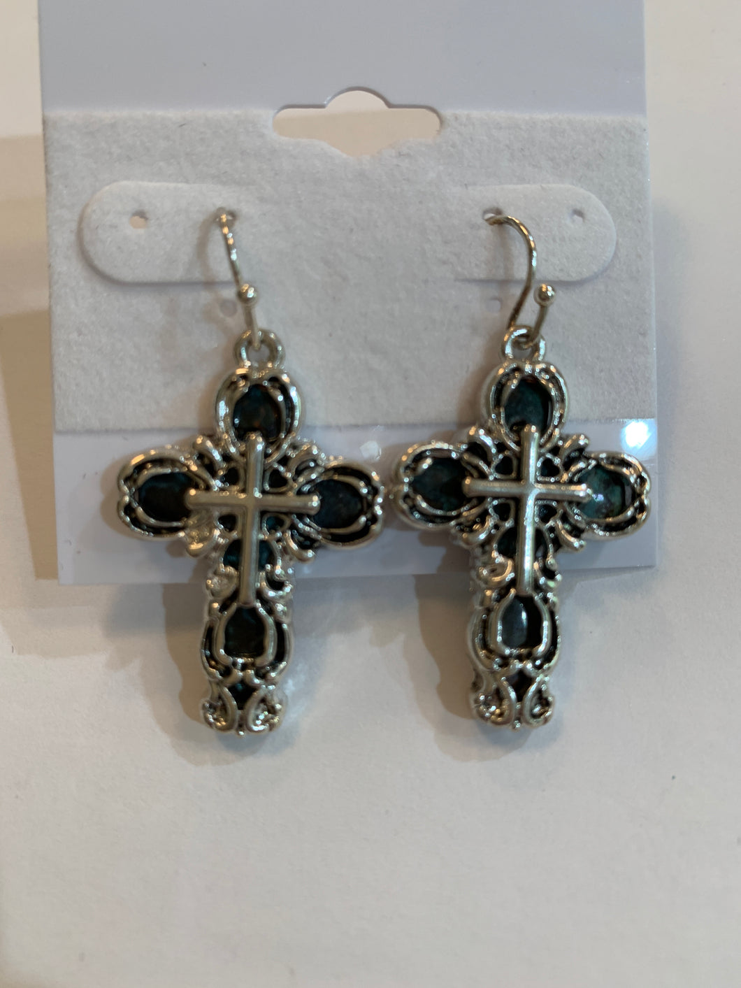 Earrings cross 457