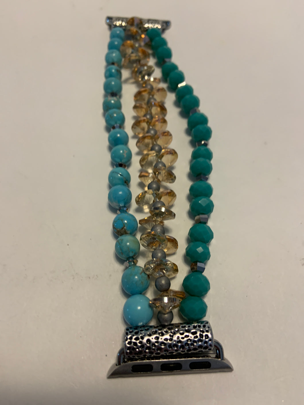 Apple Watch band turquoise with iridescent