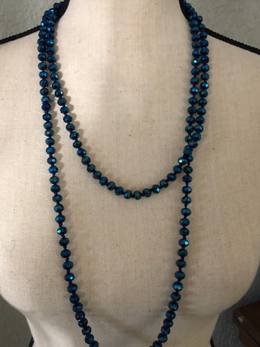 Beads blue diamond