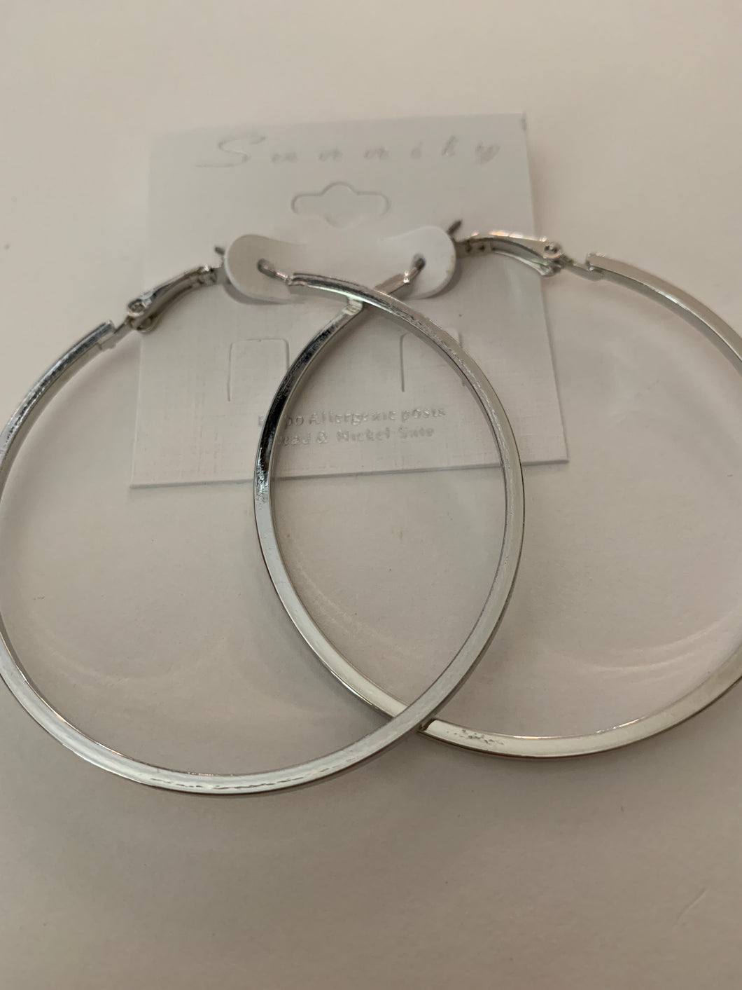 Earring hoops silver